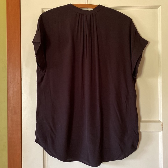 J Crew Point Sur black viscose top EUC - Picture 5 of 5